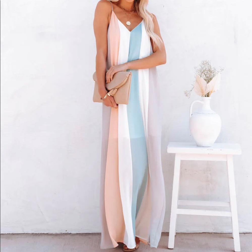 Vici colorblock maxi dress